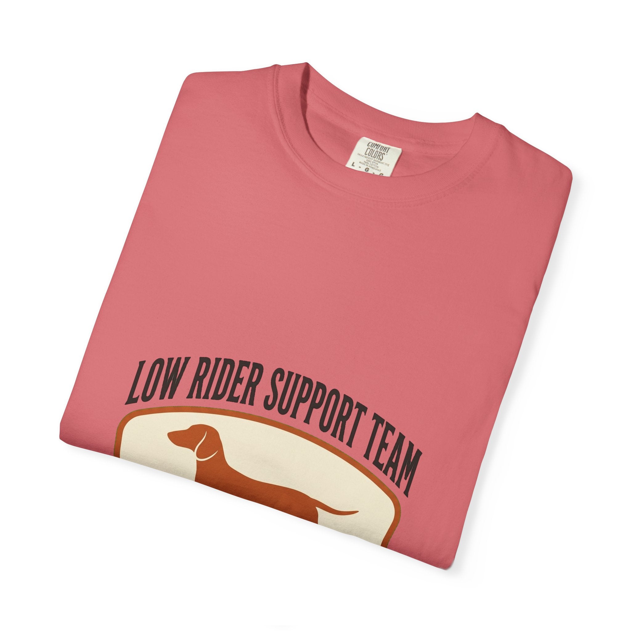 Dachshund Low Rider Badge Dog T-Shirt