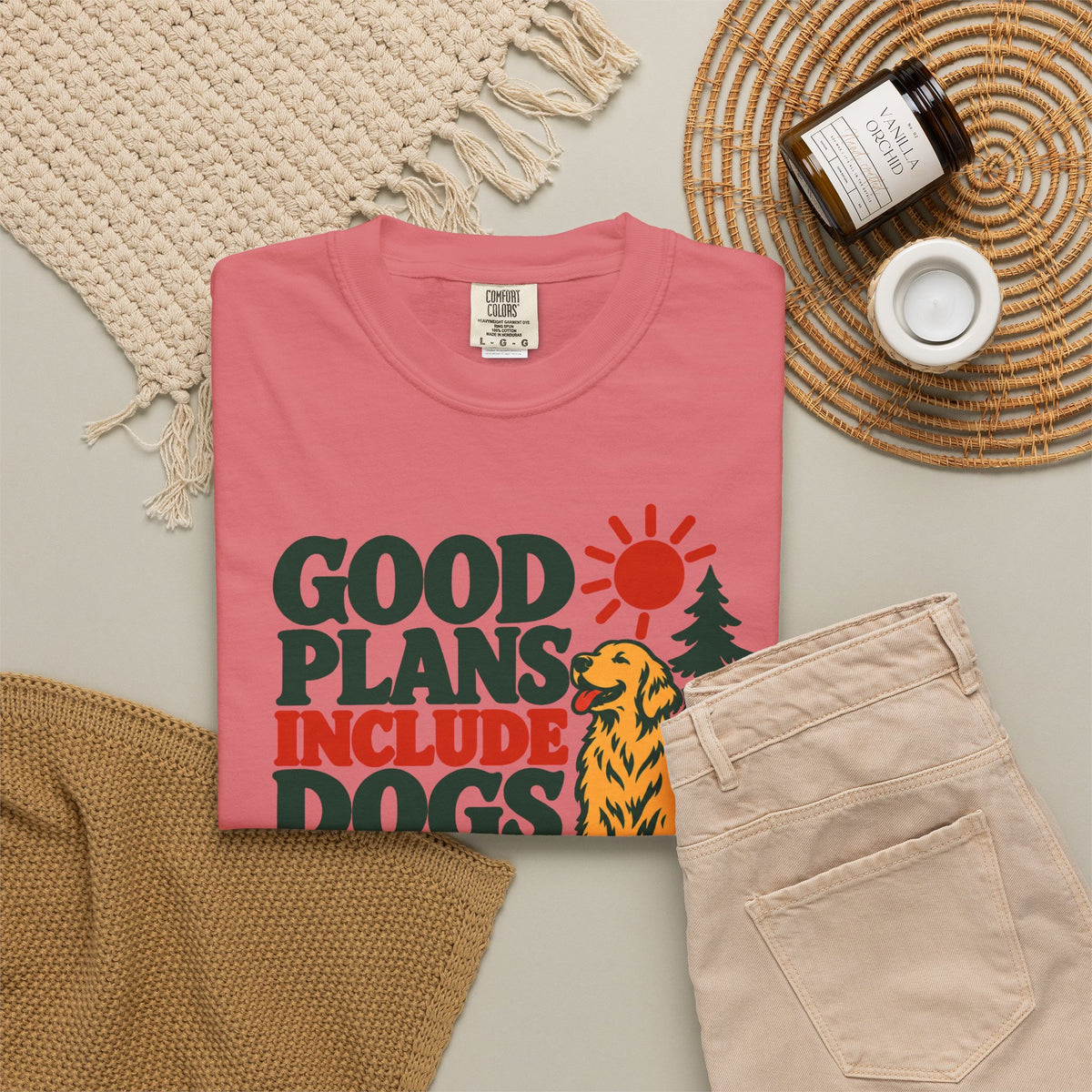 Good Plans Include Dogs T-Shirt