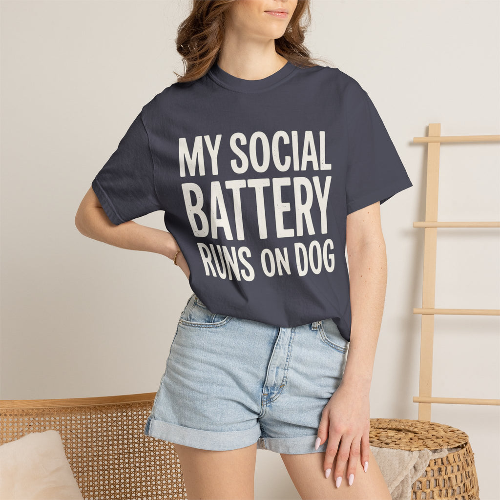 My Social Battery Runs On Dog · Cream