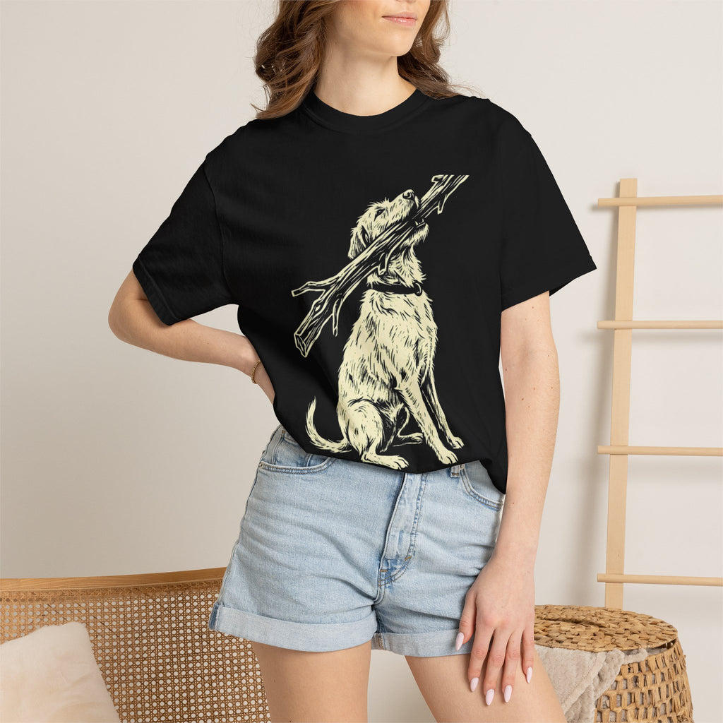 Giant Stick Single Ink Dog T-Shirt
