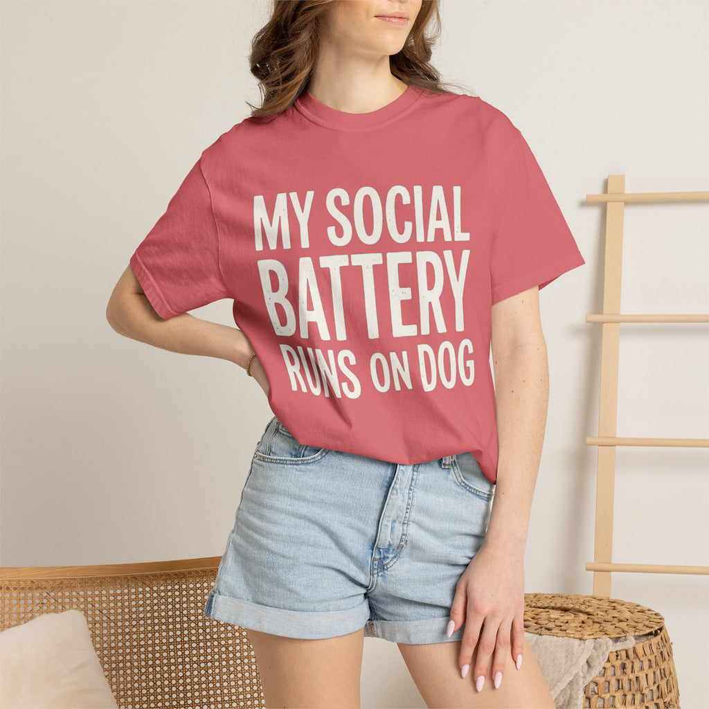 My Social Battery Runs On Dog · Cream