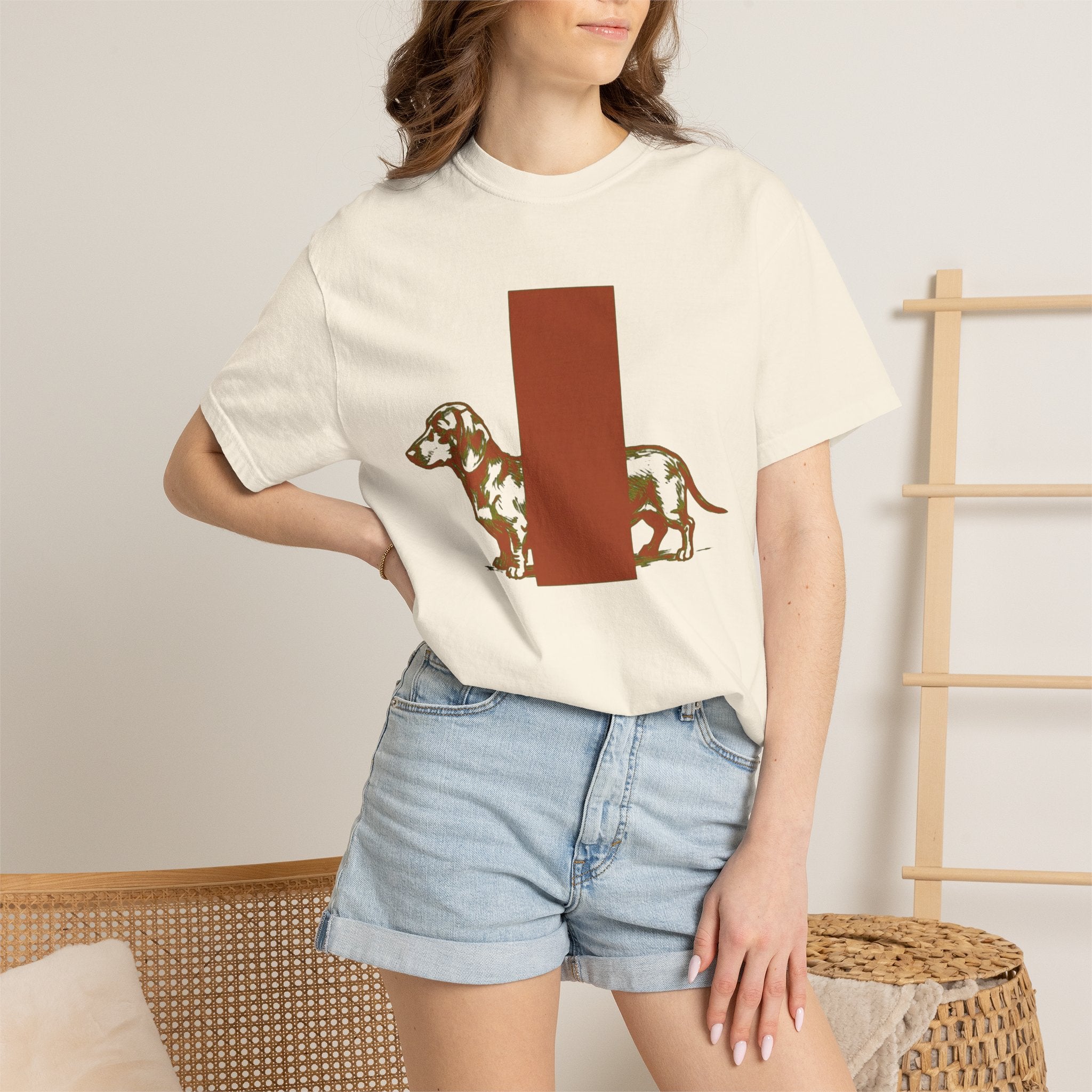 Dachshund Under Door Dog T-Shirt