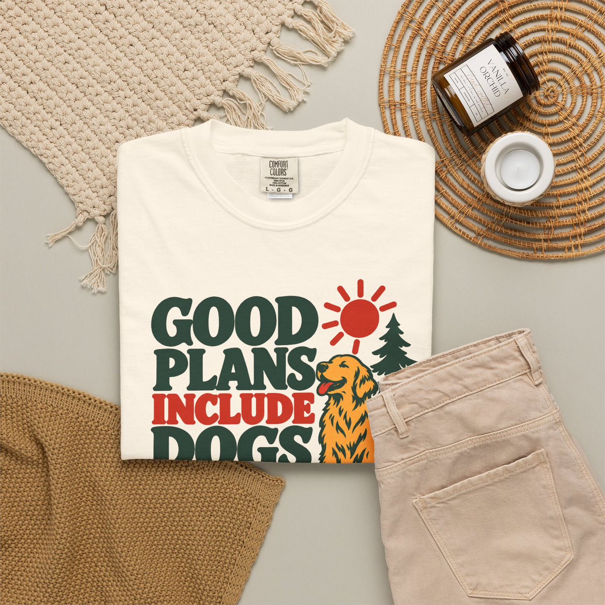 Good Plans Include Dogs T-Shirt