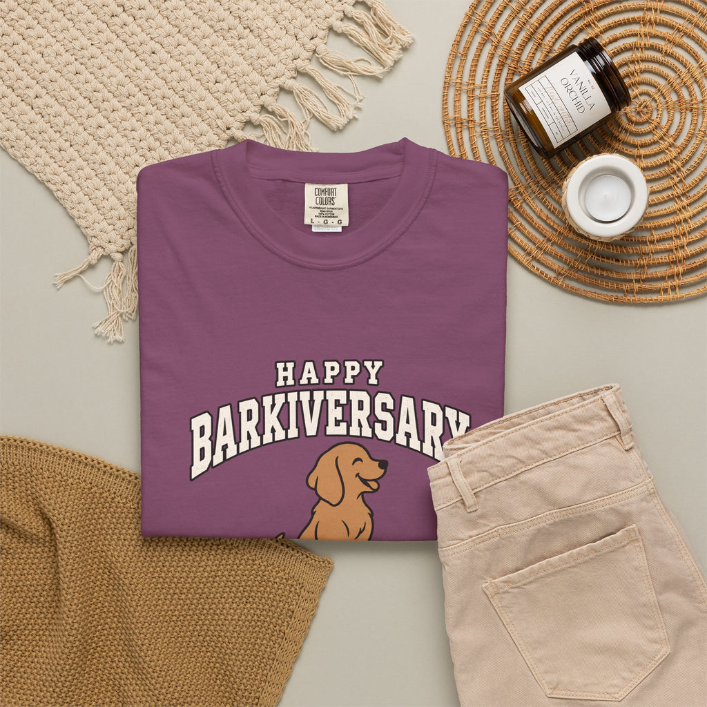 Happy Barkiversary Varsity T-Shirt
