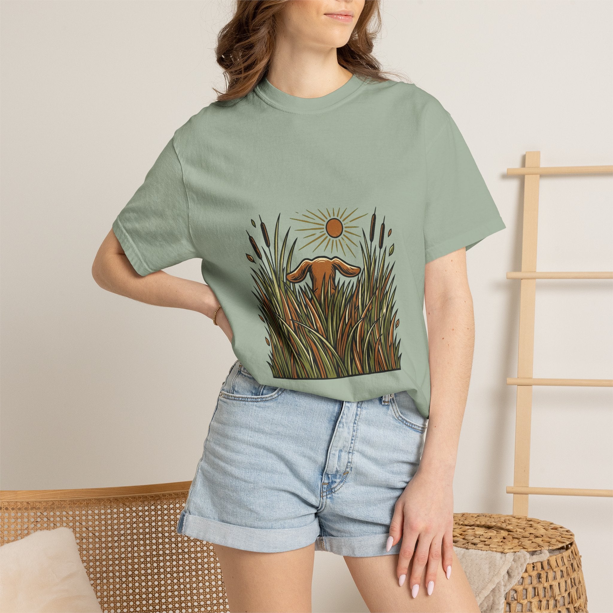 Dachshund Tall Grass Dog T-Shirt