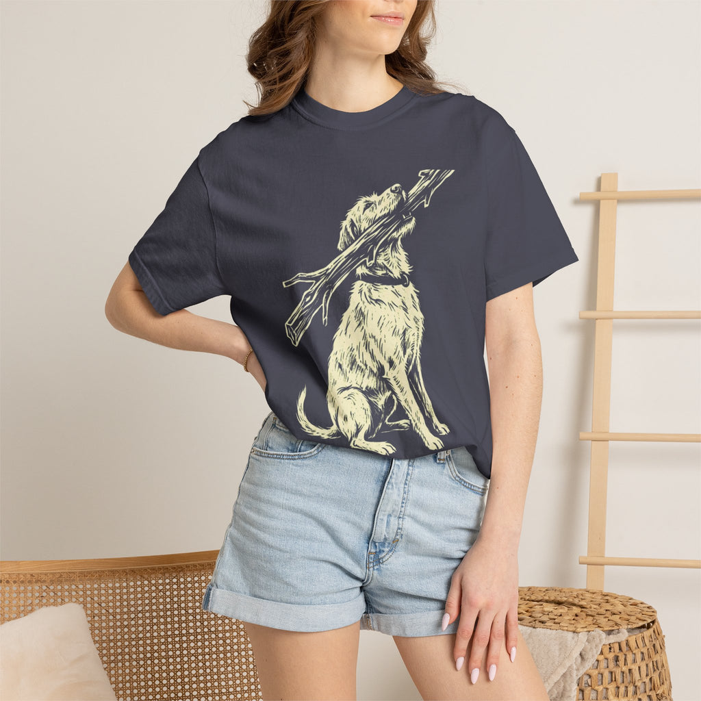 Giant Stick Single Ink Dog T-Shirt