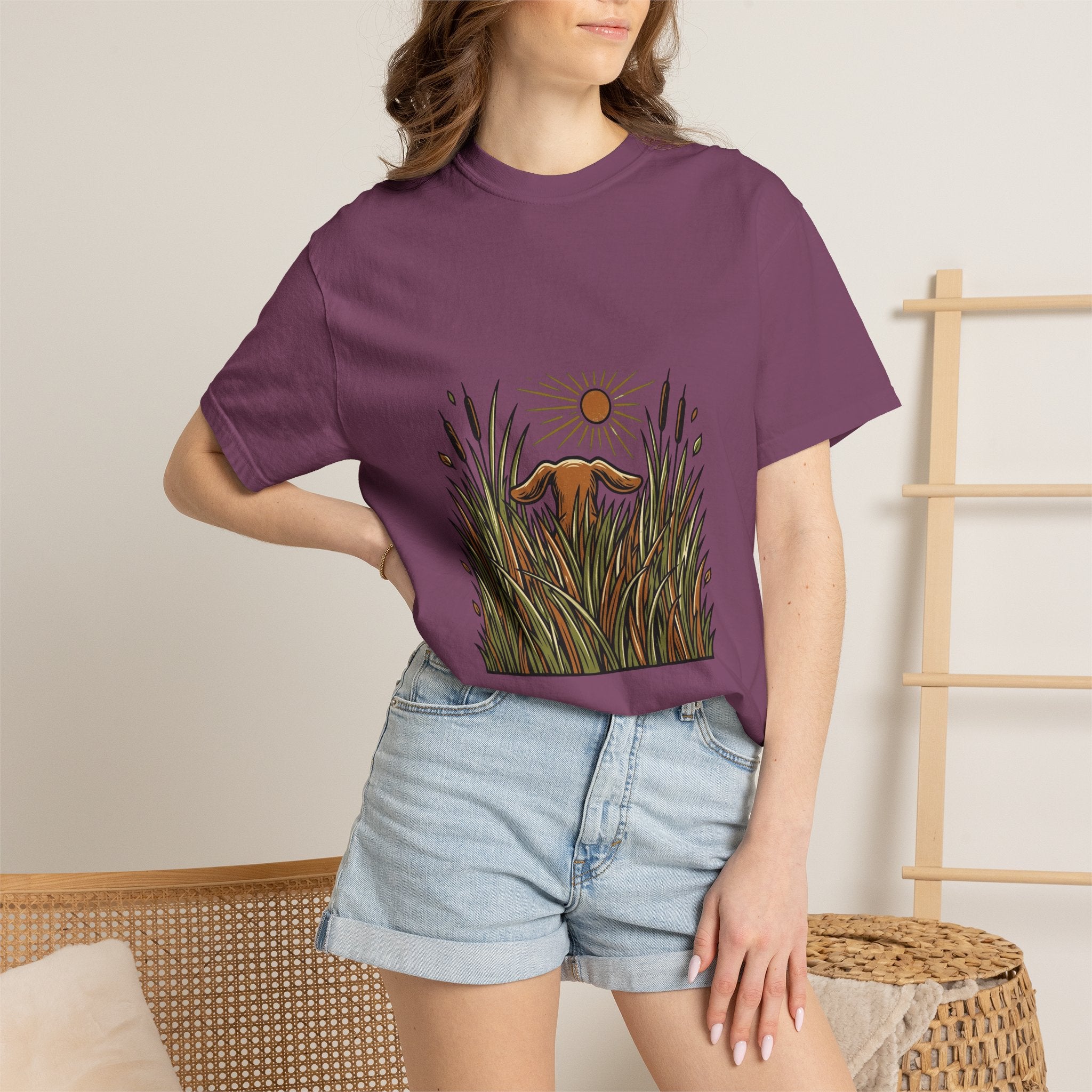 Dachshund Tall Grass Dog T-Shirt