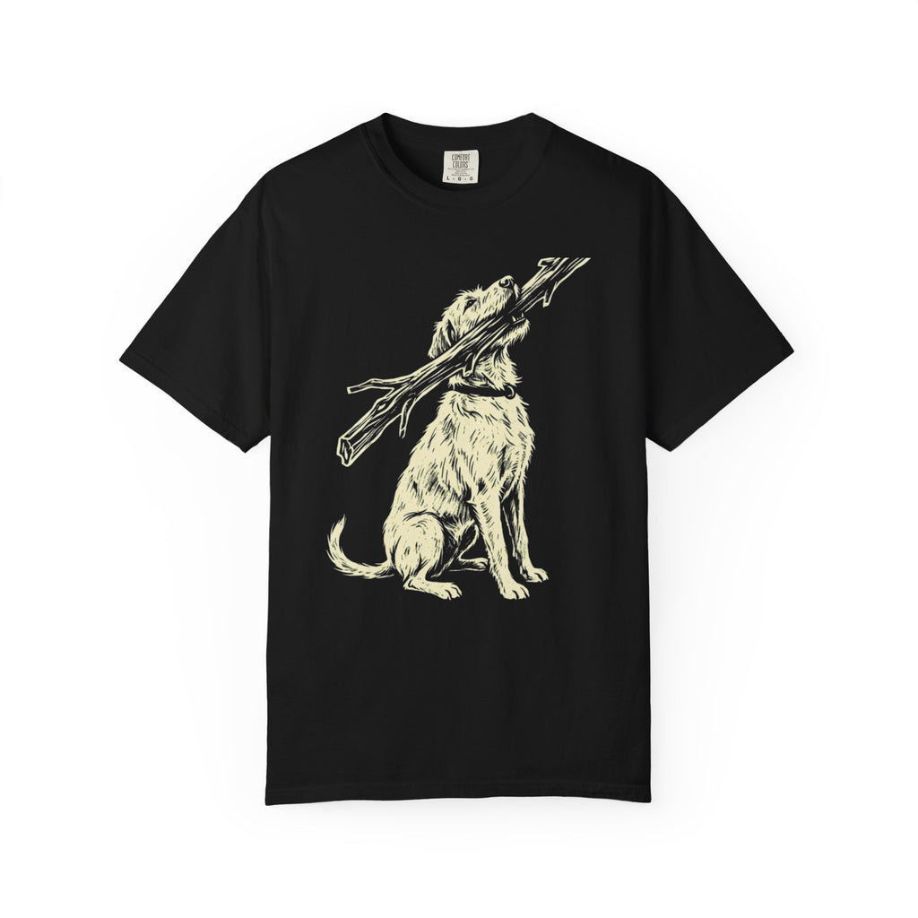 Giant Stick Single Ink Dog T-Shirt