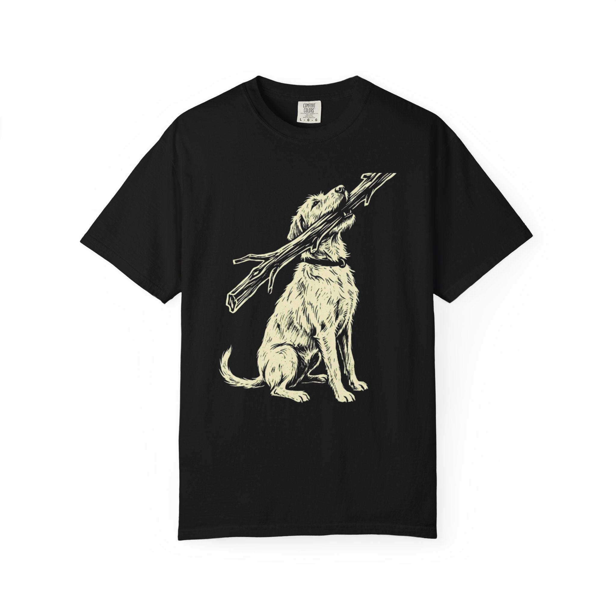 Giant Stick Single Ink Dog T-Shirt