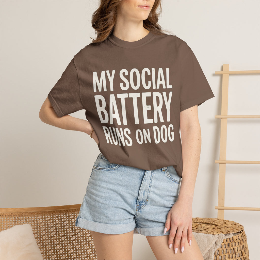 My Social Battery Runs On Dog · Cream