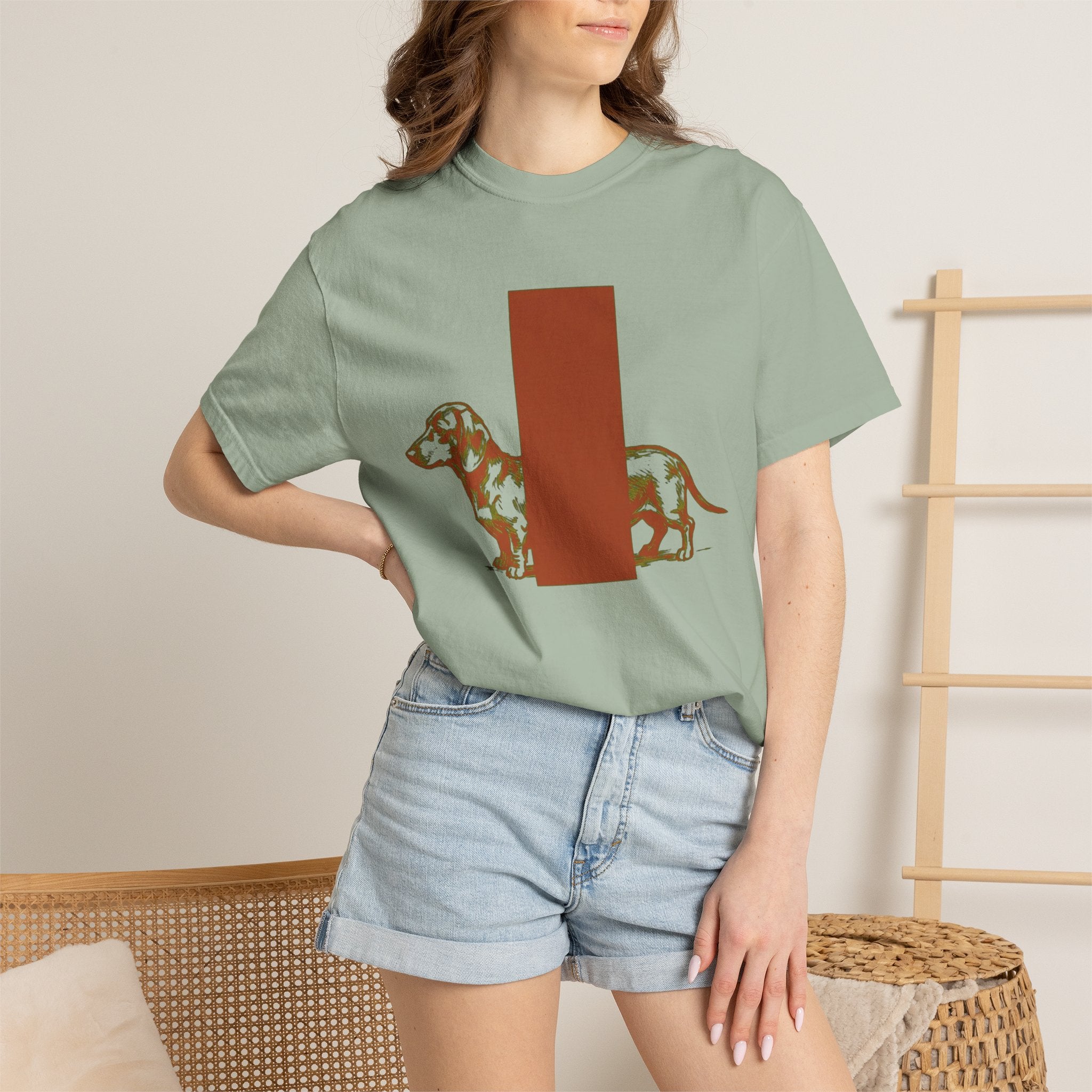 Dachshund Under Door Dog T-Shirt