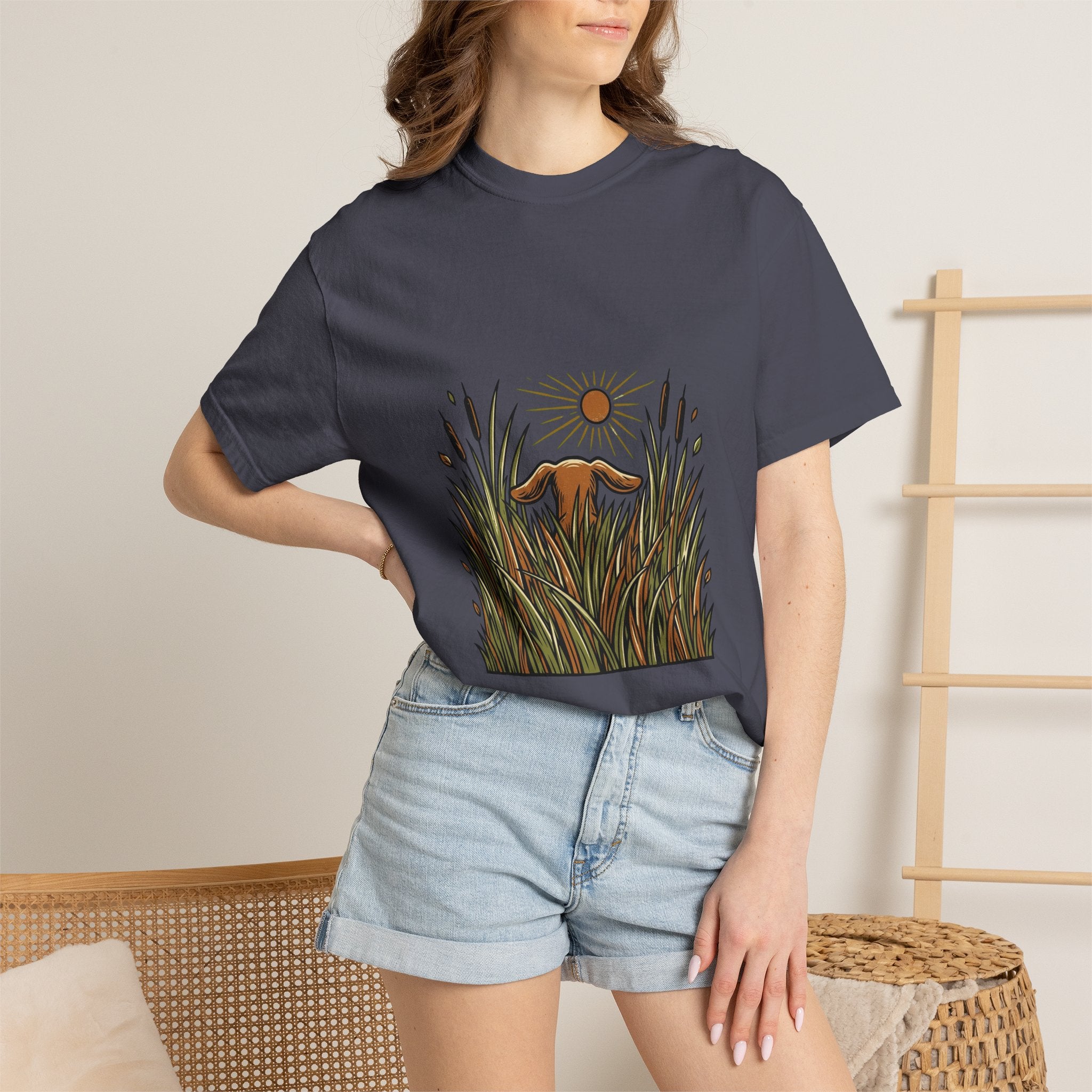 Dachshund Tall Grass Dog T-Shirt