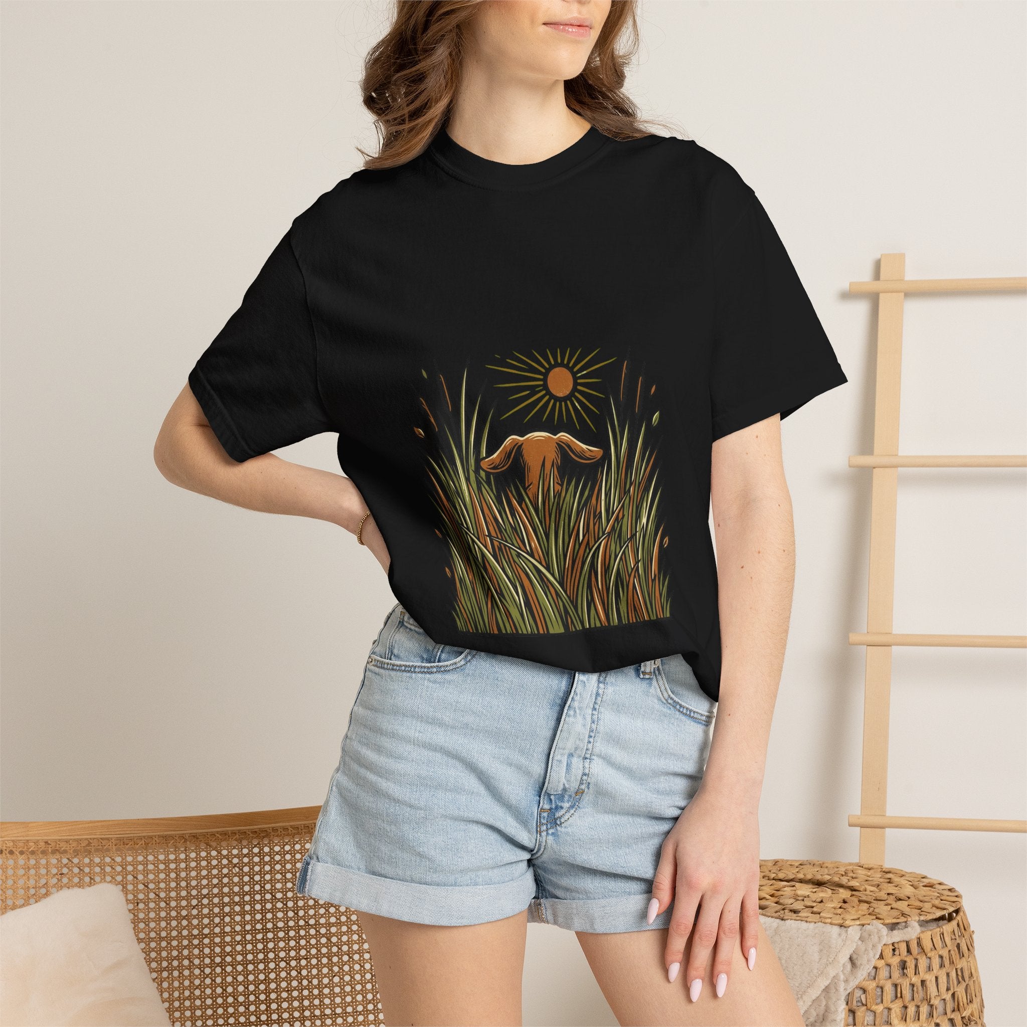 Dachshund Tall Grass Dog T-Shirt