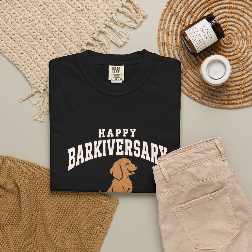 Happy Barkiversary Varsity T-Shirt