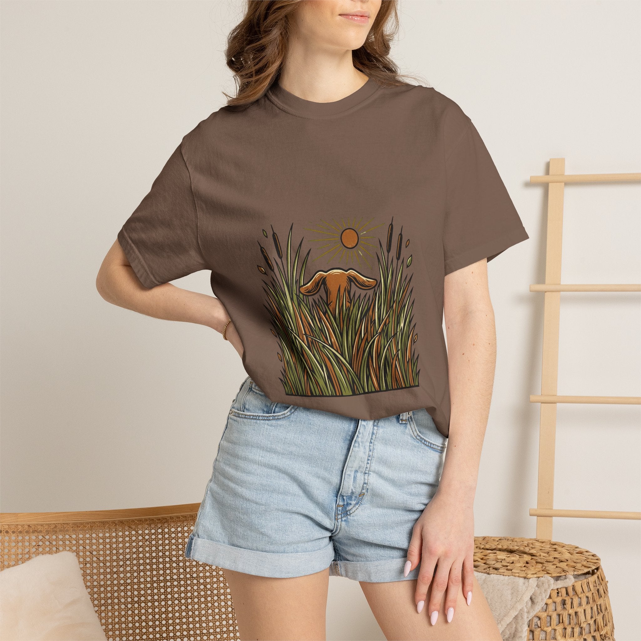 Dachshund Tall Grass Dog T-Shirt