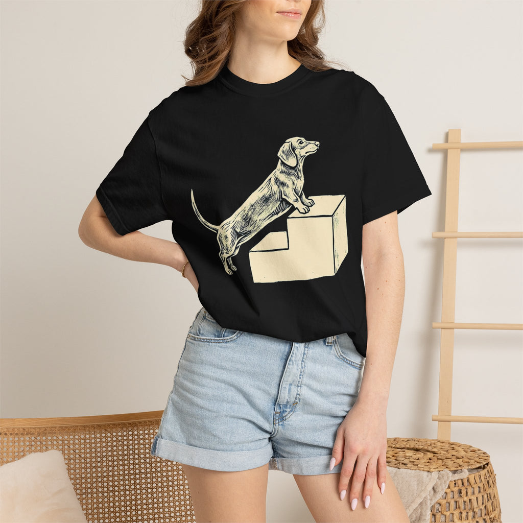 Dachshund Stair Struggle Dog T-Shirt