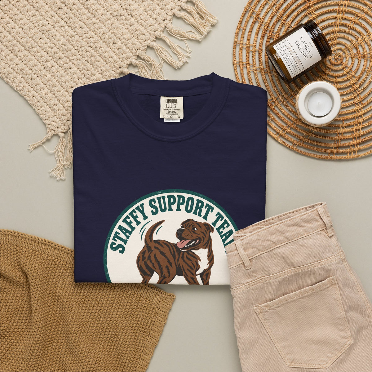 Staffy Support Team T-Shirt