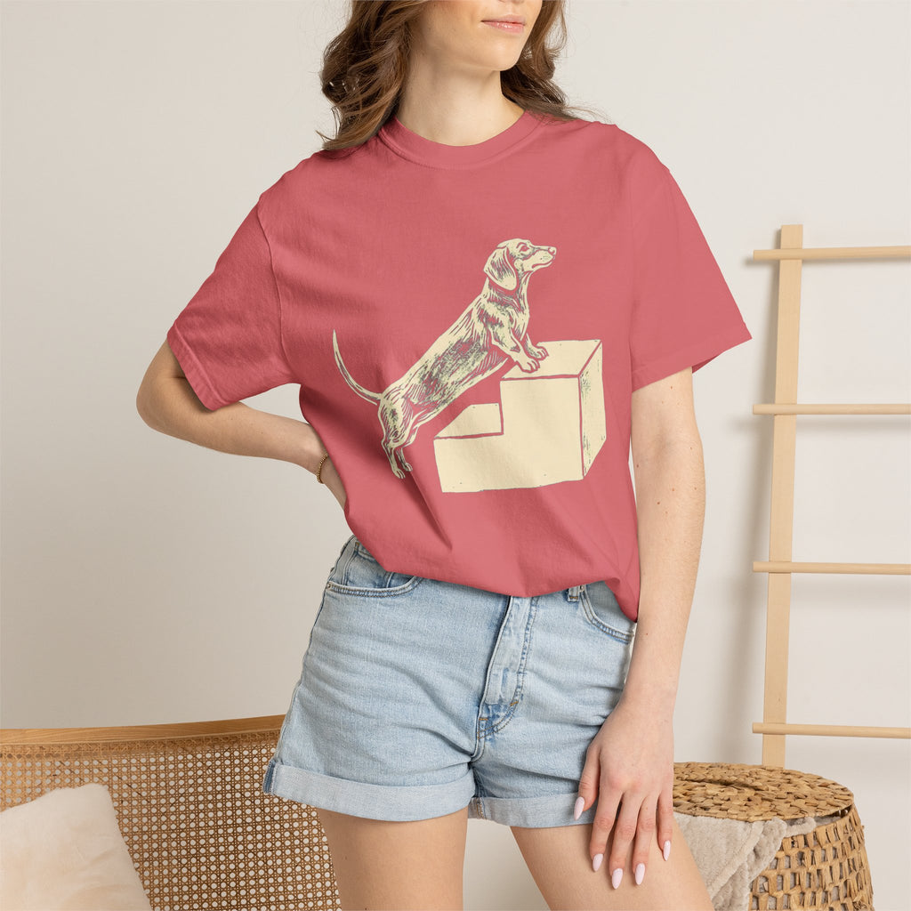 Dachshund Stair Struggle Dog T-Shirt