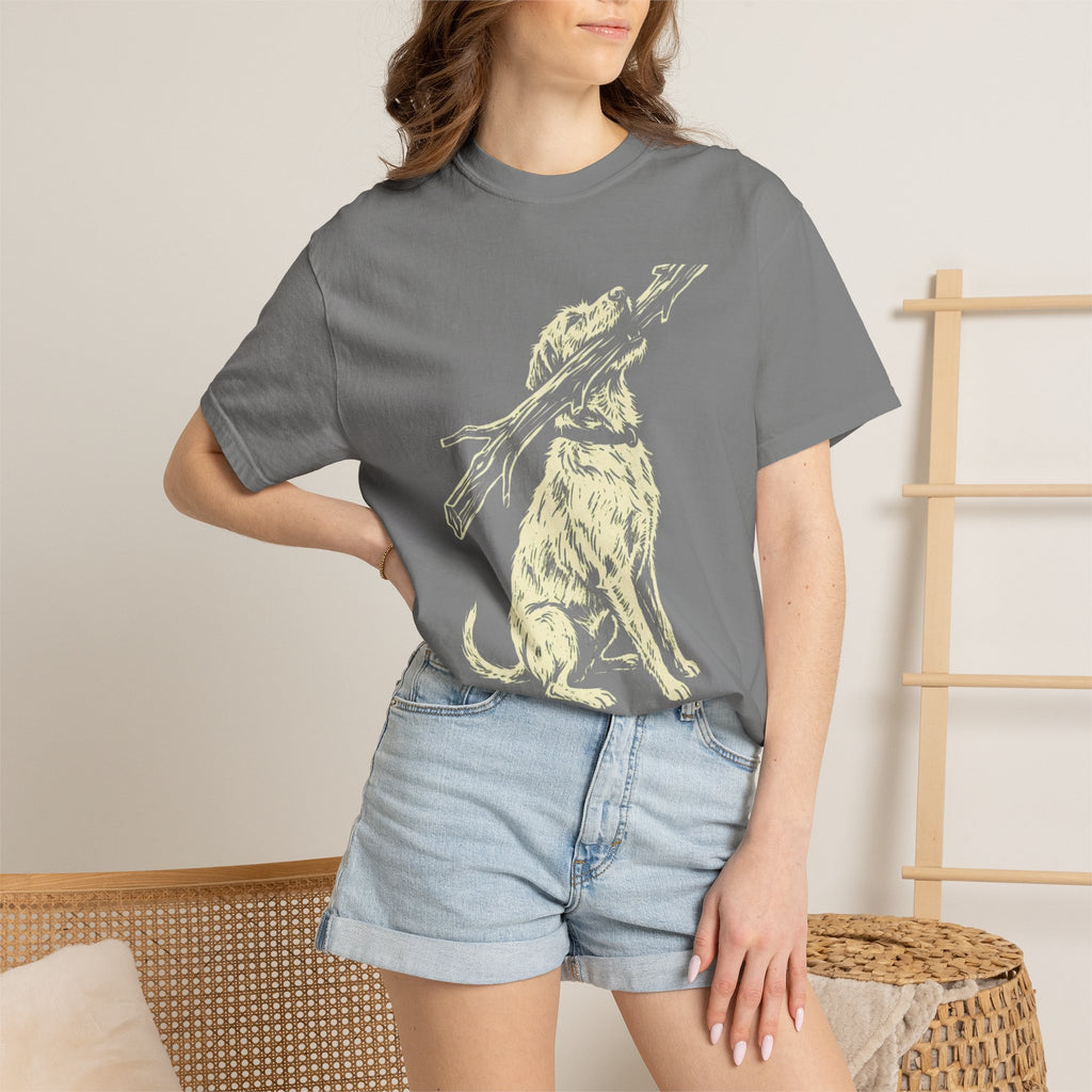 Giant Stick Single Ink Dog T-Shirt