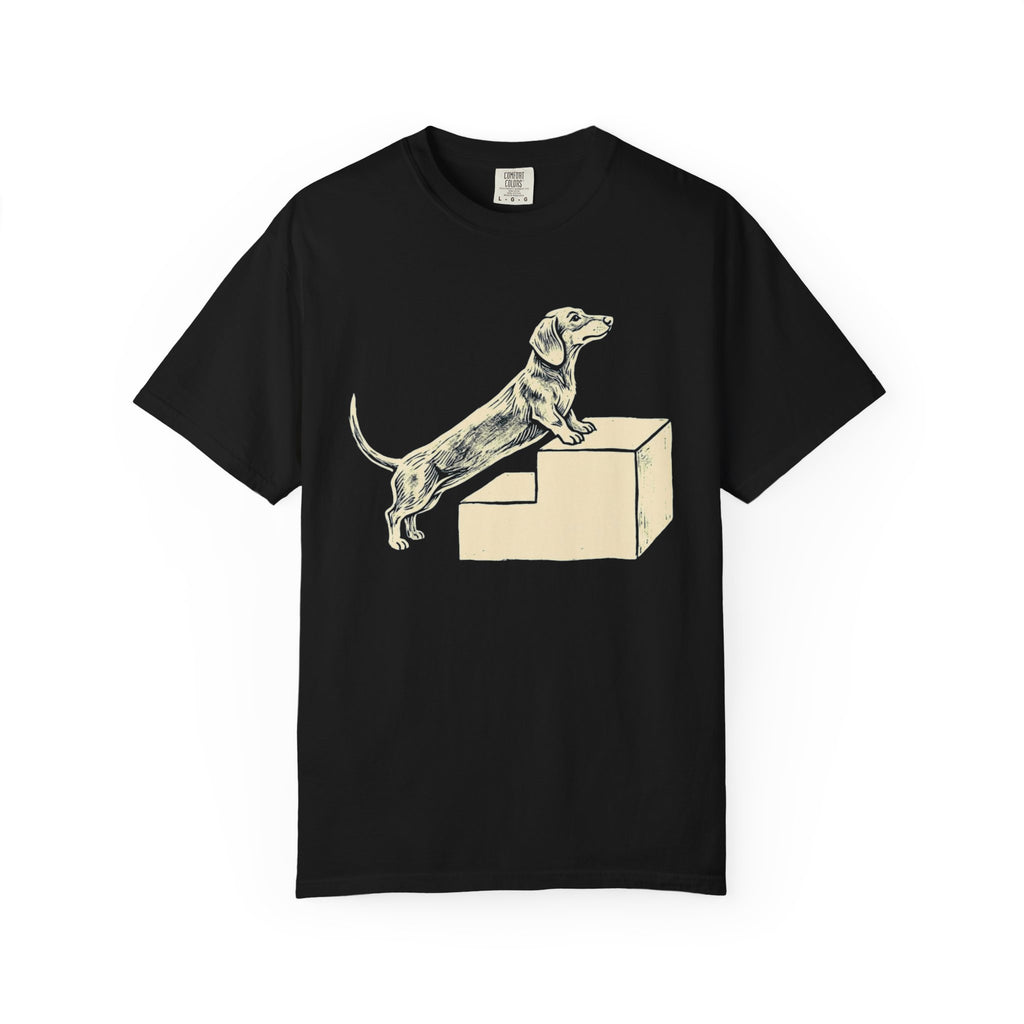Dachshund Stair Struggle Dog T-Shirt