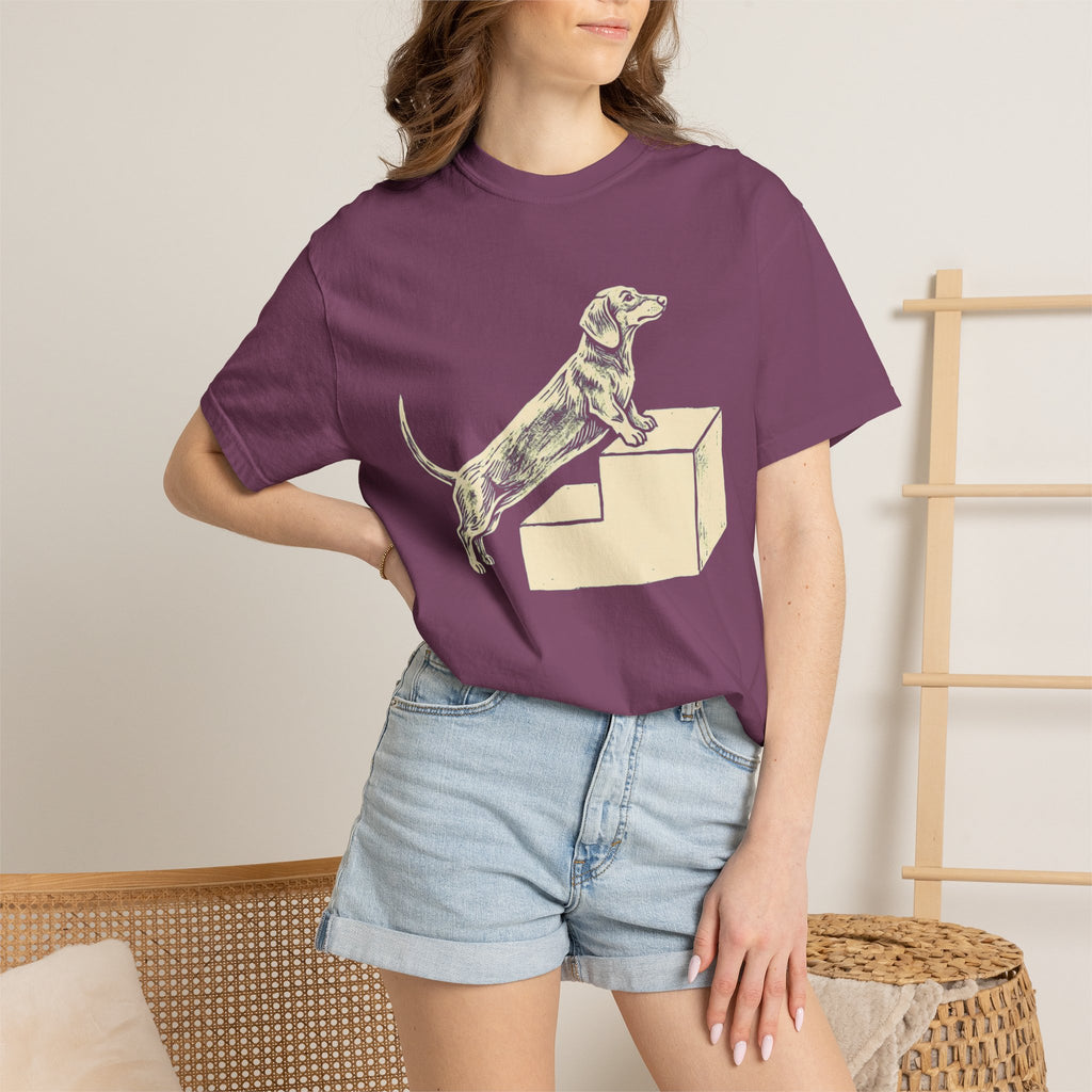 Dachshund Stair Struggle Dog T-Shirt