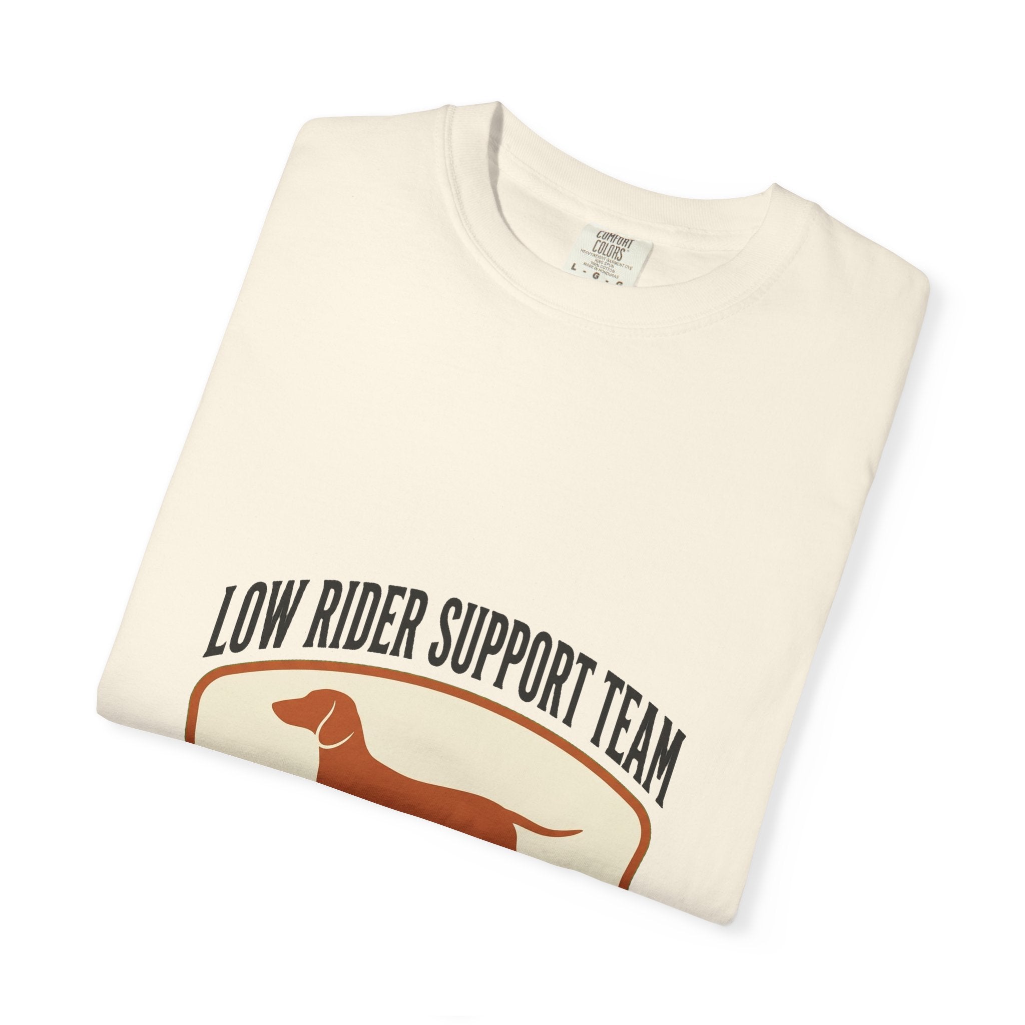Dachshund Low Rider Badge Dog T-Shirt