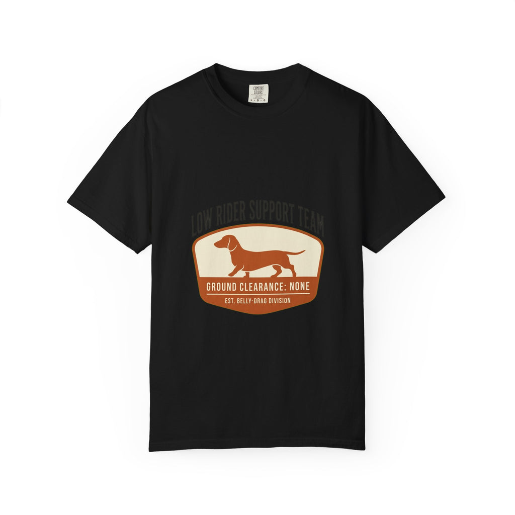 Dachshund Low Rider Badge Dog T-Shirt