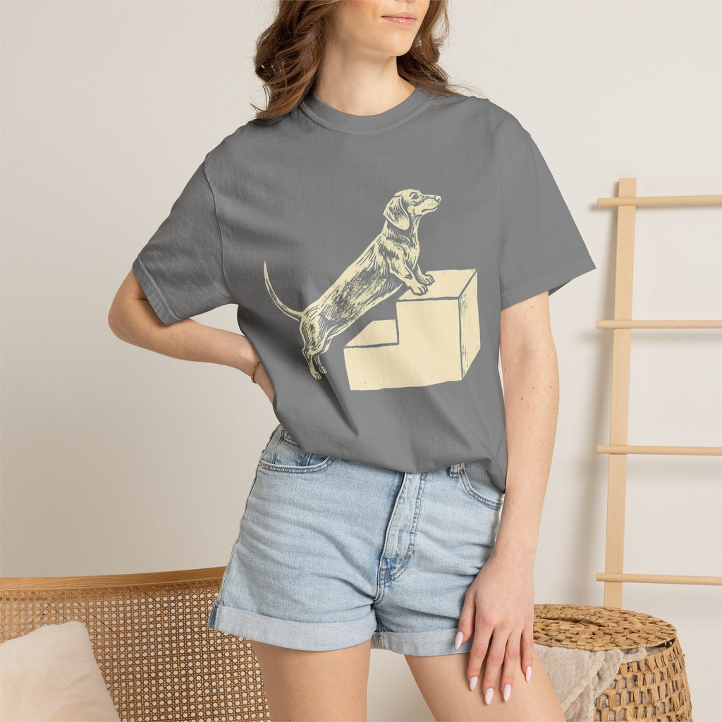 Dachshund Stair Struggle Dog T-Shirt