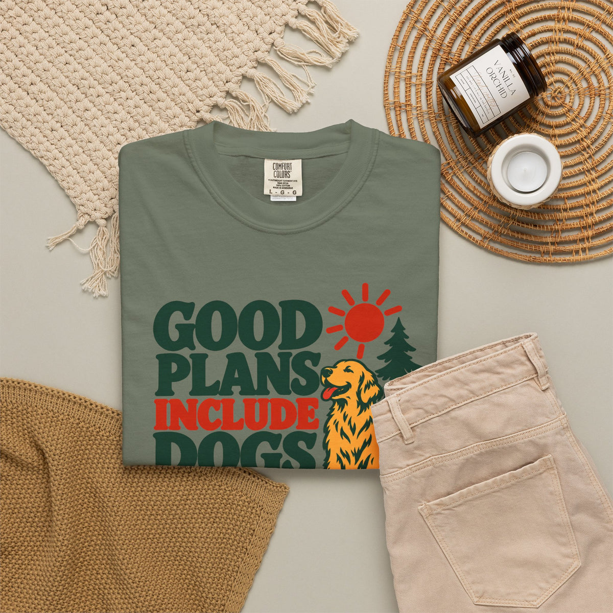 Good Plans Include Dogs T-Shirt