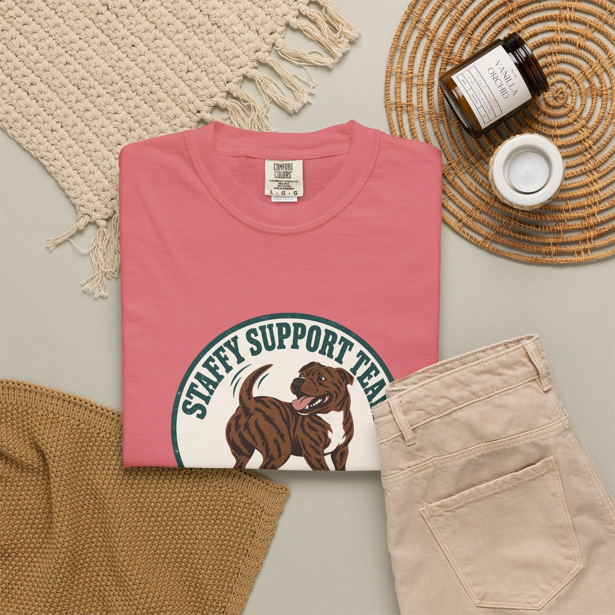 Staffy Support Team T-Shirt