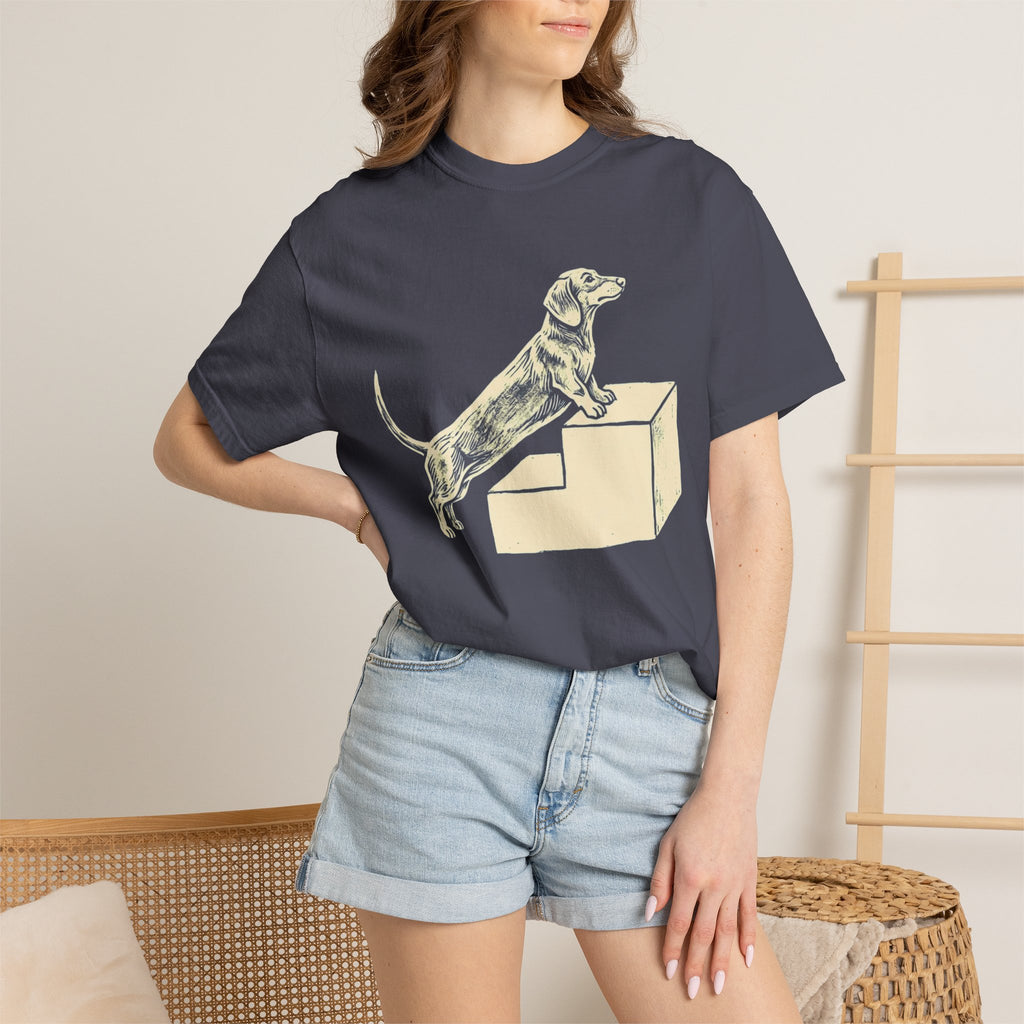 Dachshund Stair Struggle Dog T-Shirt