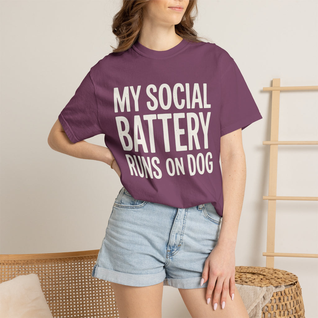 My Social Battery Runs On Dog · Cream