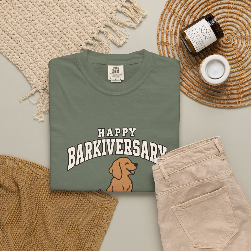 Happy Barkiversary Varsity T-Shirt