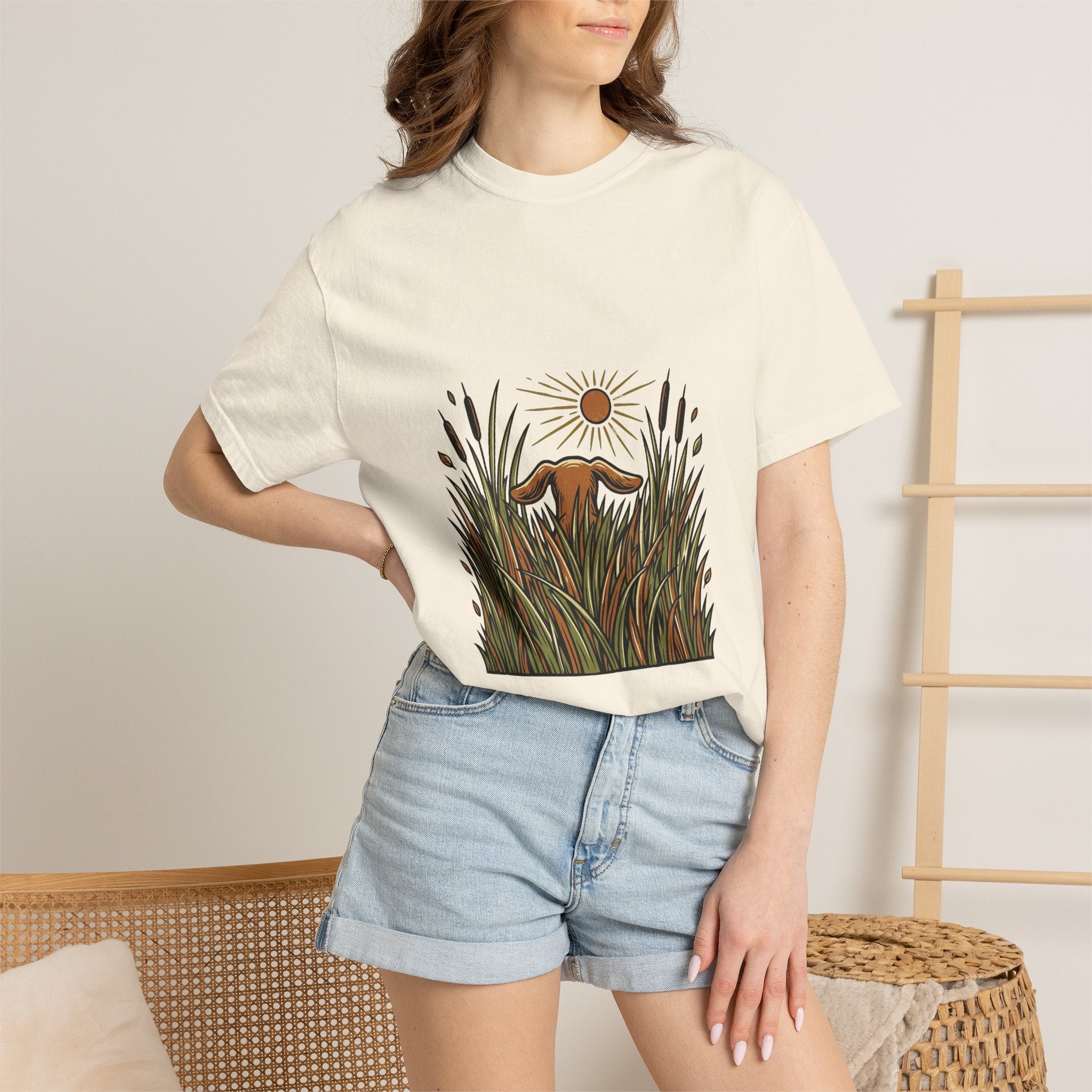 Dachshund Tall Grass Dog T-Shirt