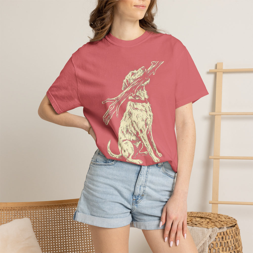 Giant Stick Single Ink Dog T-Shirt