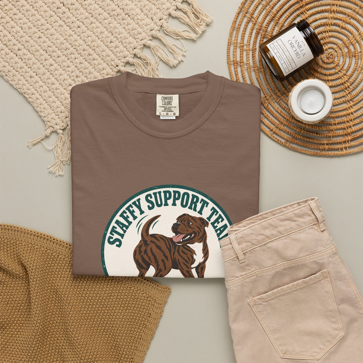 Staffy Support Team T-Shirt
