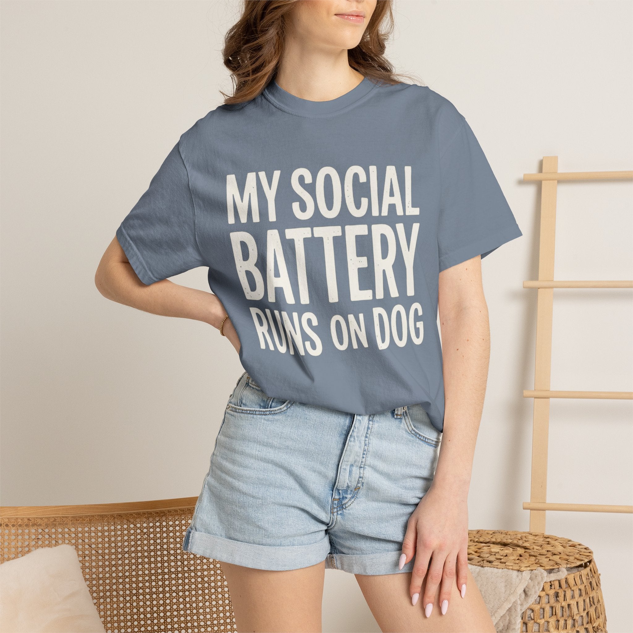 My Social Battery Runs On Dog · Cream
