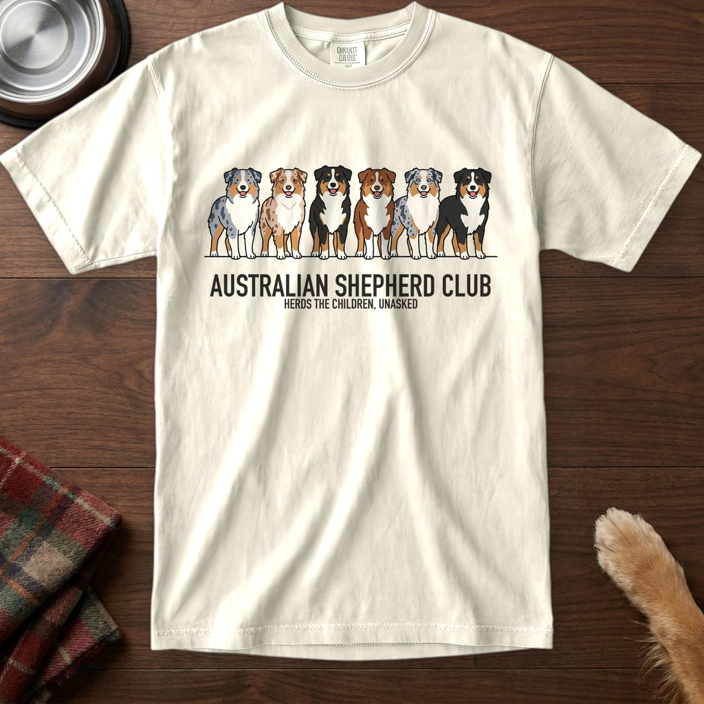 lineupv1:australian-shepherd-club-lineup-t-shirt:Ivory