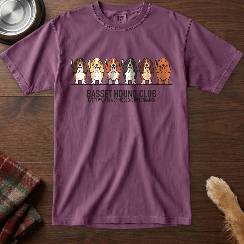 lineupv1:basset-hound-club-lineup-t-shirt:Berry