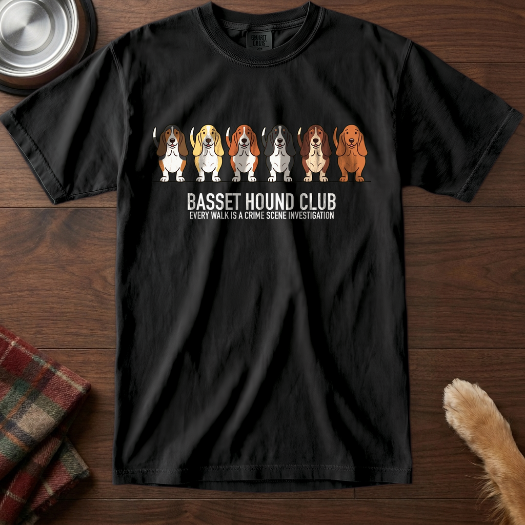 lineupv1:basset-hound-club-lineup-t-shirt:Black