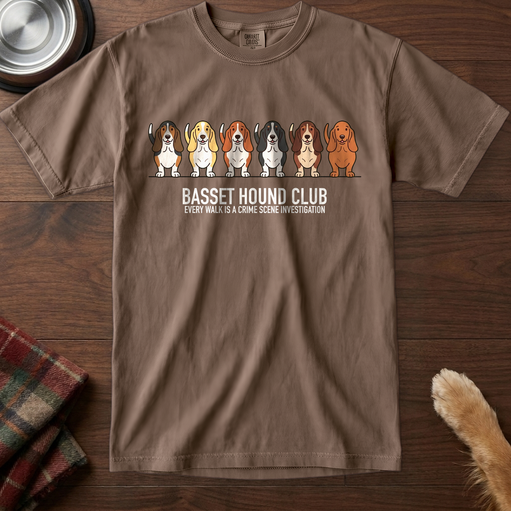 lineupv1:basset-hound-club-lineup-t-shirt:Espresso