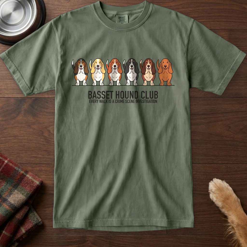 lineupv1:basset-hound-club-lineup-t-shirt:Moss