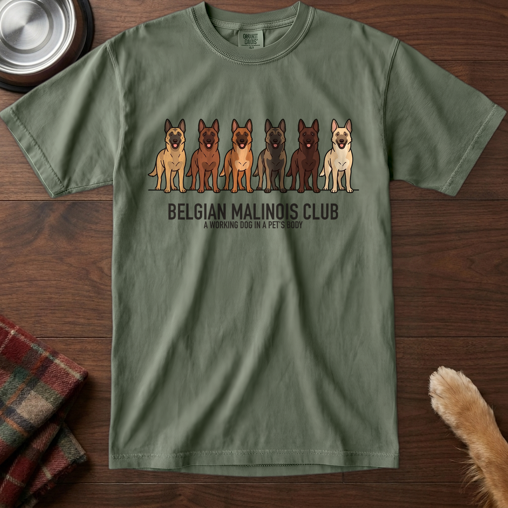 lineupv1:belgian-malinois-club-lineup-t-shirt:Moss