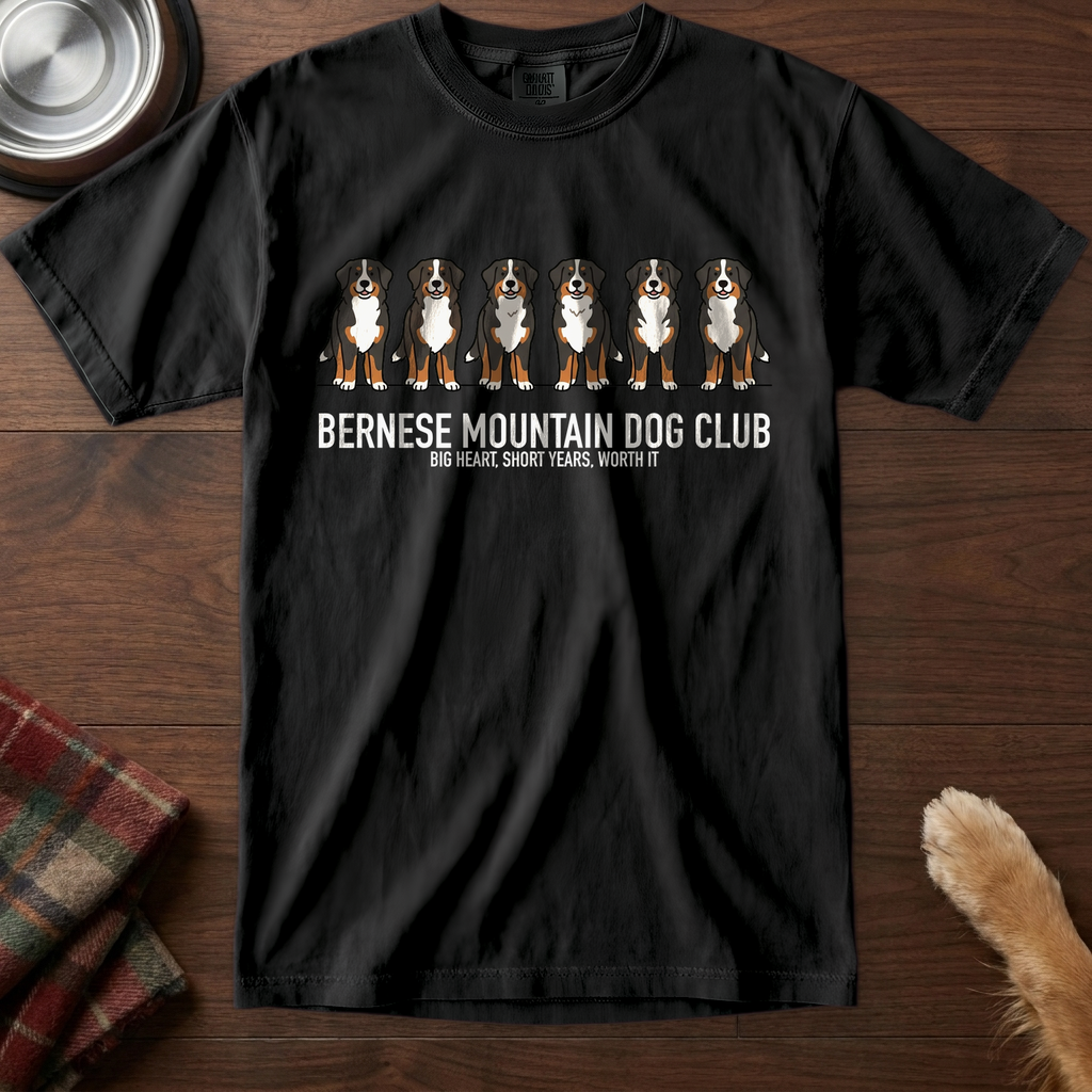 lineupv1:bernese-mountain-dog-club-lineup-t-shirt:Black