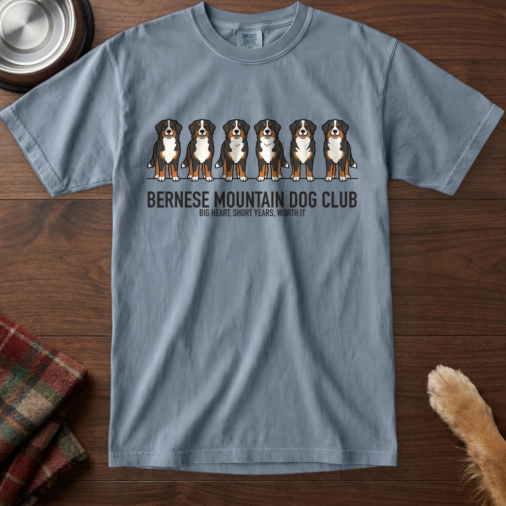 lineupv1:bernese-mountain-dog-club-lineup-t-shirt:Blue Jean