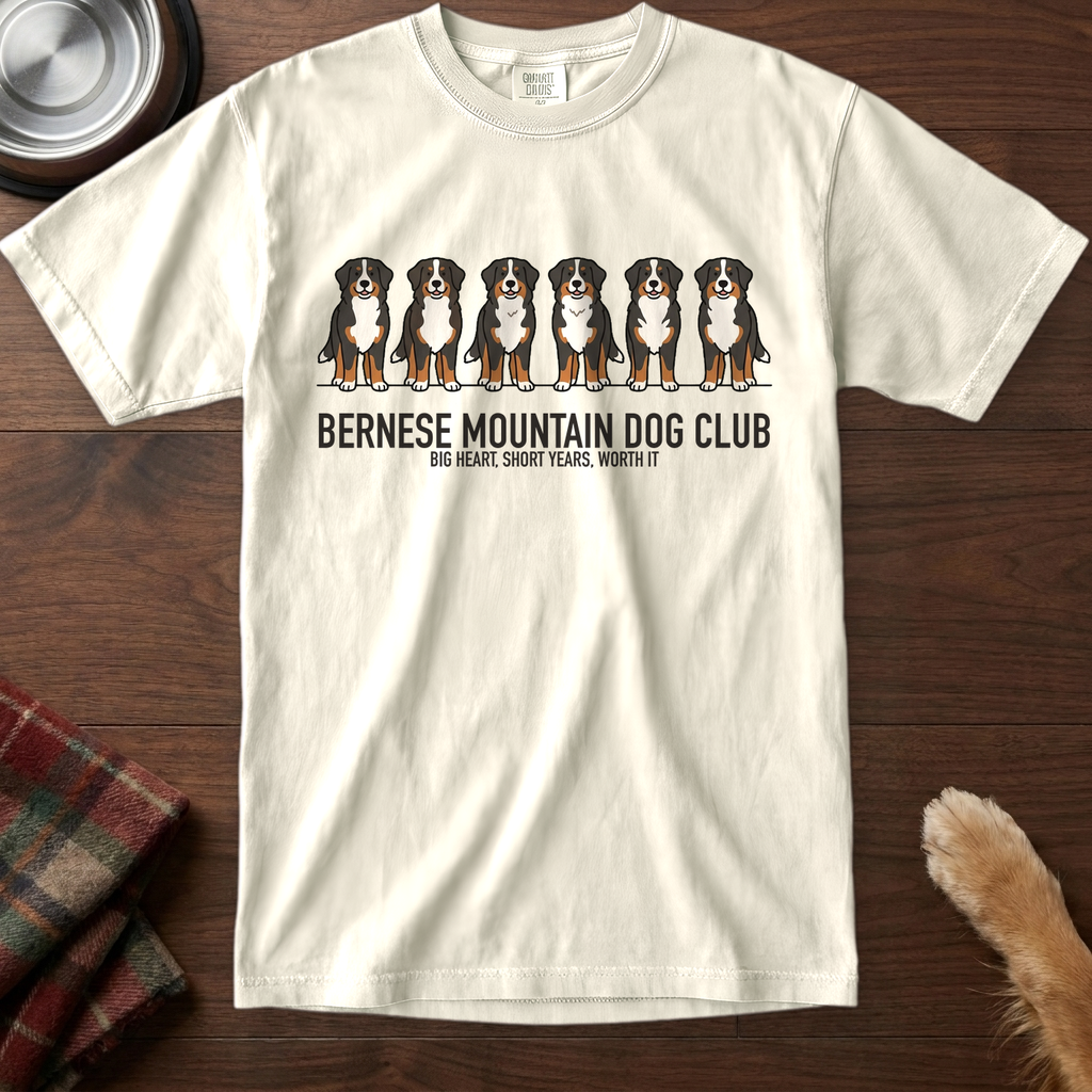 lineupv1:bernese-mountain-dog-club-lineup-t-shirt:Ivory