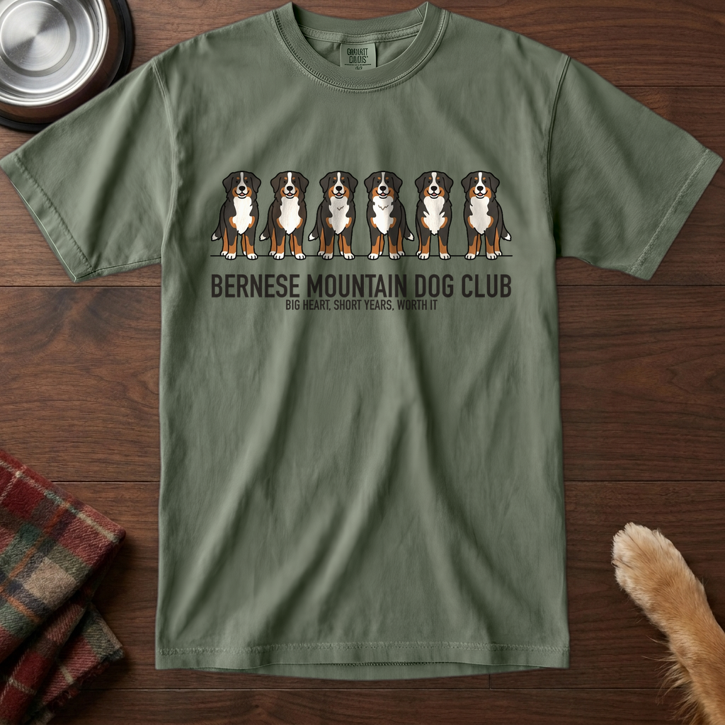 lineupv1:bernese-mountain-dog-club-lineup-t-shirt:Moss