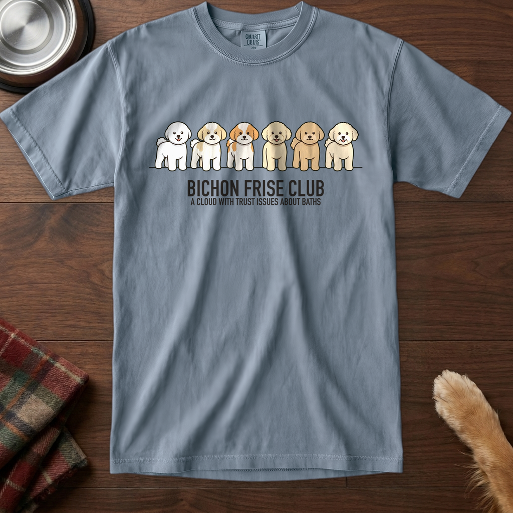 lineupv1:bichon-frise-club-lineup-t-shirt:Blue Jean