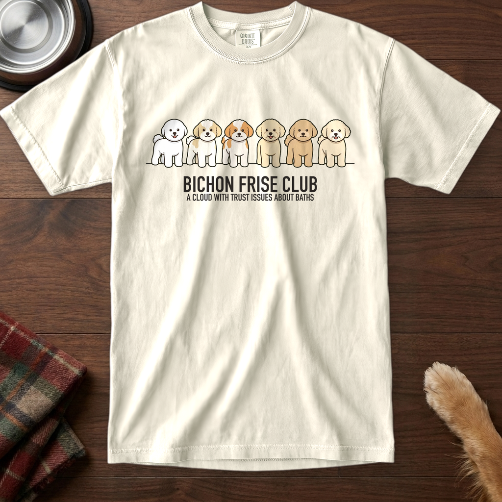 lineupv1:bichon-frise-club-lineup-t-shirt:Ivory