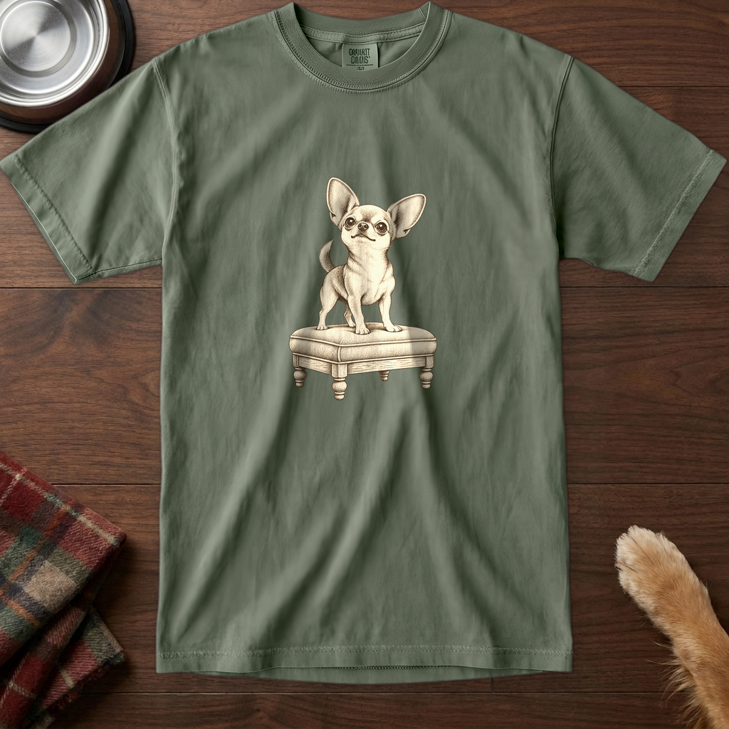 pick12v5:chihuahua-guards-the-couch-t-shirt:Moss